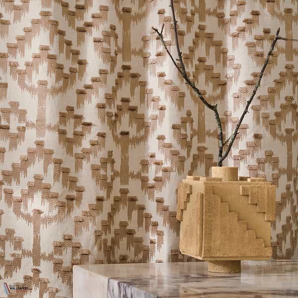 Akame stof-Casamance-Selected Wallpapers-Interiors