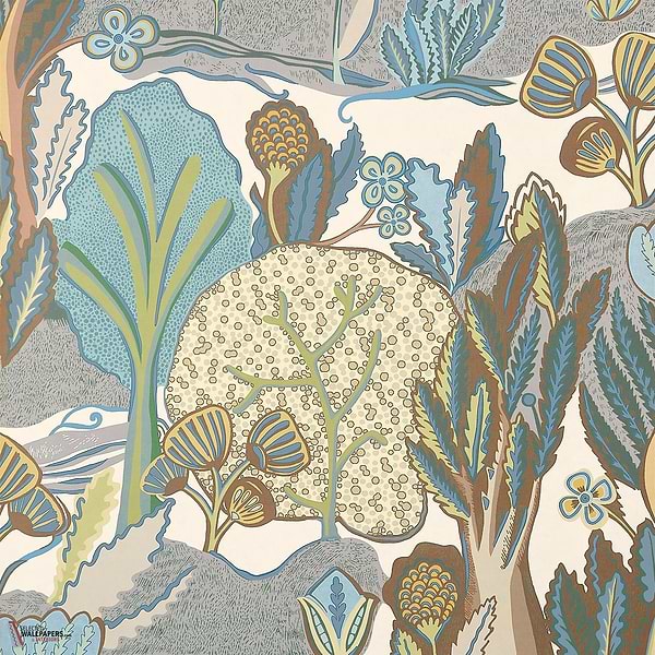 Albero behang-Thibaut-Sage and beige-Rol-Selected Wallpapers-Interiors