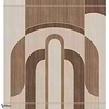 Alcoves wallpaper-Casamance-Grege/Tabac-Set-Selected Wallpapers-Interiors