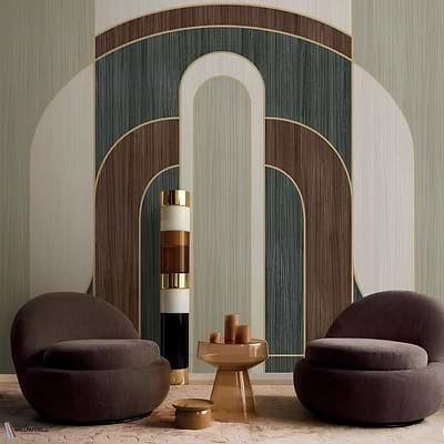 Alcoves wallpaper-Casamance-Selected Wallpapers-Interiors