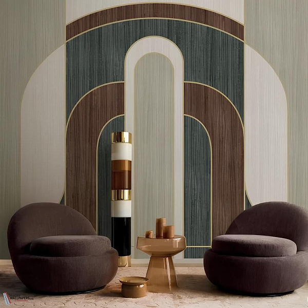 Alcoves behang-Casamance-Selected Wallpapers-Interiors