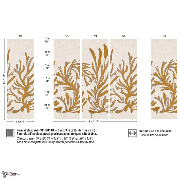 Algues Dorees behang-Elitis-wallpaper-tapete-Selected-Wallpapers-Interiors