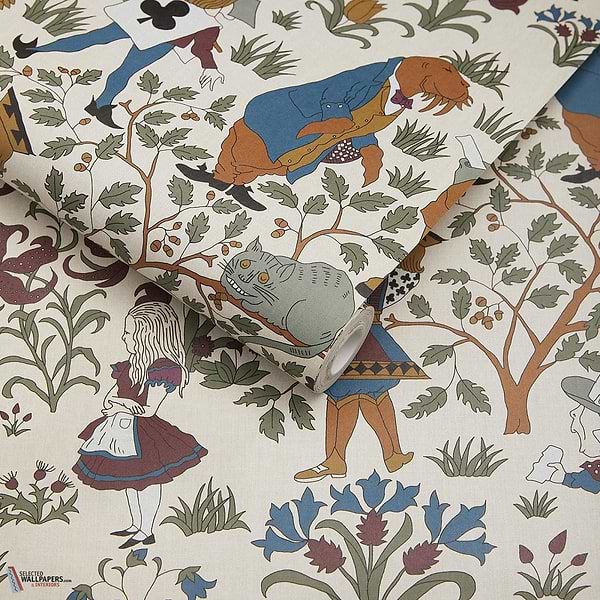 Alice in Wonderland behang-House of Hackney-wallpaper-tapete-Selected-Wallpapers-Interiors