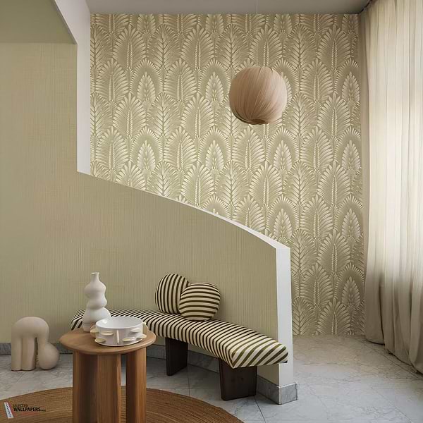 Alisio behang-Casamance-Selected Wallpapers-Interiors