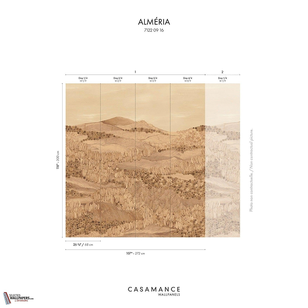 Almeria behang-Casamance-Selected Wallpapers-Interiors