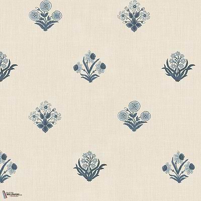 Amy wallpaper-Sandberg-Blue-Roll-Selected Wallpapers-Interiors