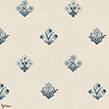 Amy wallpaper-Sandberg-Blue-Roll-Selected Wallpapers-Interiors