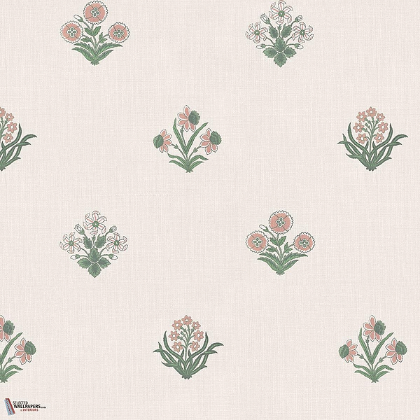 Amy wallpaper-Sandberg-Pink-Roll-Selected Wallpapers-Interiors