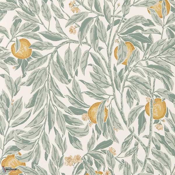 Ancient apple orchard behang-Sanderson-Golden knot & sage-Rol-Selected Wallpapers-Interiors