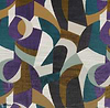 Andine stof-Casamance-Topaze/Violet-Meter (M1)-Selected-Wallpapers-Interiors
