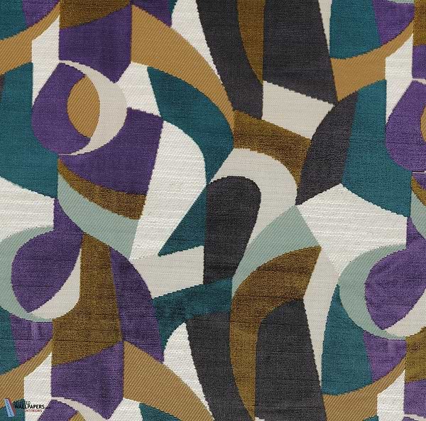 Andine stof-Casamance-Topaze/Violet-Meter (M1)-Selected-Wallpapers-Interiors