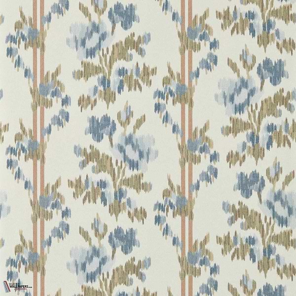 Apothecary rose behang-Sanderson-Ether blues-Rol-Selected Wallpapers-Interiors