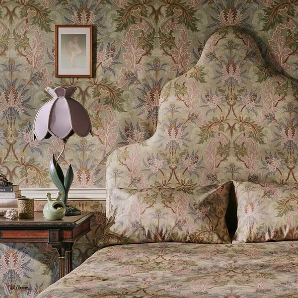 Aquifolia stof-House of Hackney-wallpaper-tapete-Selected-Wallpapers-Interiors