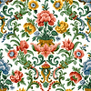Aranjuez Damask wallpaper-Coordonné-Coral-Non Woven-Roll-Selected Wallpapers-Interiors