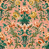 Aranjuez Damask wallpaper-Coordonné-Peach-Non Woven-Roll-Selected Wallpapers-Interiors