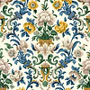 Aranjuez Damask wallpaper-Coordonné-Sapphire-Non Woven-Roll-Selected Wallpapers-Interiors