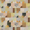 Arc behang-Masureel-Peach-Paneel A-260 cm-Selected Wallpapers-Interiors