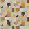 Arc behang-Masureel-Peach-Paneel A-260 cm-Selected Wallpapers-Interiors