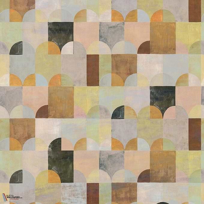 Arc behang-Masureel-Peach-Paneel A-260 cm-Selected Wallpapers-Interiors