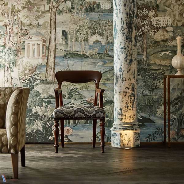 Arcadian Thames-behang-Tapete-Zoffany-Selected Wallpapers