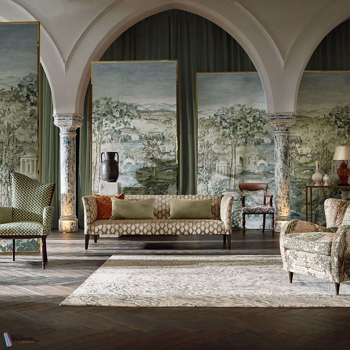 Arcadian Thames-behang-Tapete-Zoffany-Selected Wallpapers