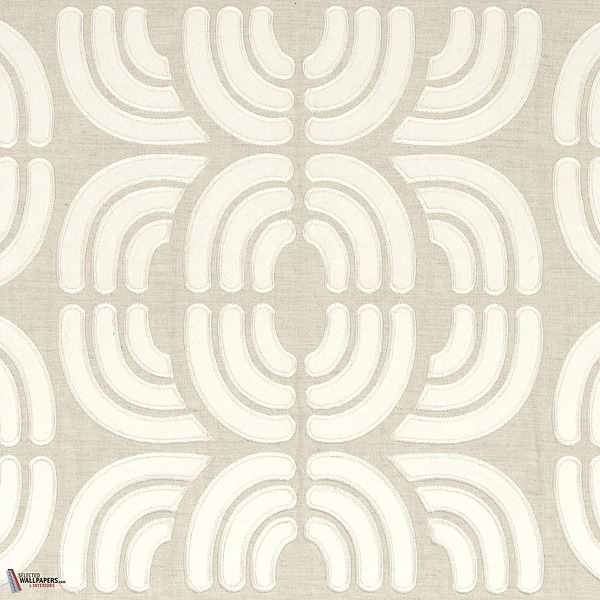 Ares behang-Casamance-Ivoire Craie-Meter (M1)-Selected Wallpapers-Interiors