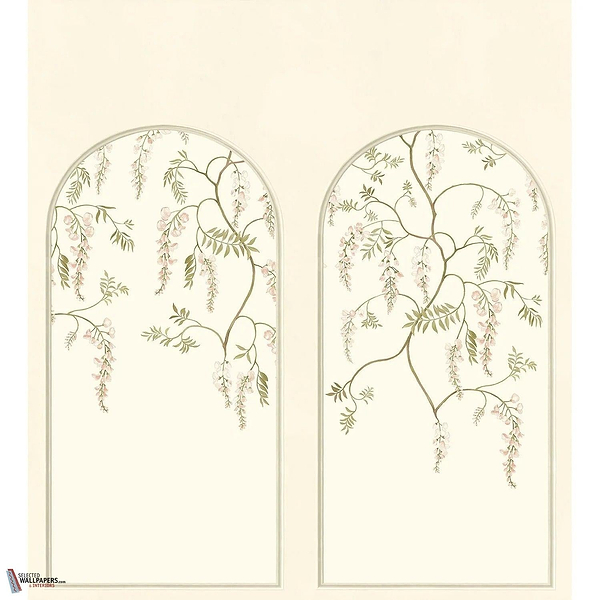 Arezzo behang-Casamance-Ivoire/Kaki - Arches-Set-Selected Wallpapers-Interiors