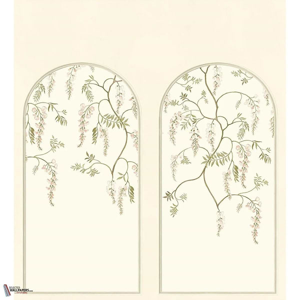 Arezzo behang-Casamance-Ivoire/Kaki - Arches-Set-Selected Wallpapers-Interiors