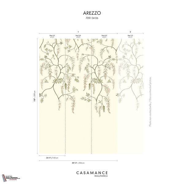 Arezzo behang-Casamance-Selected Wallpapers-Interiors