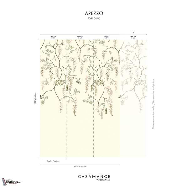 Arezzo behang-Casamance-Selected Wallpapers-Interiors