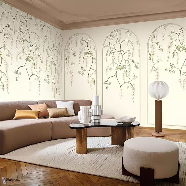 Arezzo behang-Casamance-Selected Wallpapers-Interiors