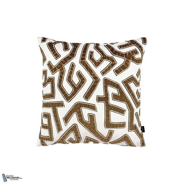 Arp Kussen-Zinc Textile-wallpaper-behang-Tapete-wallpaper-Tobacco-50 x 50 cm-Selected Wallpapers