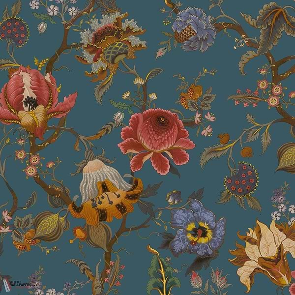 Artemis behang-House of Hackney-wallpaper-tapete-Petrol-200 cm-Selected-Wallpapers-Interiors