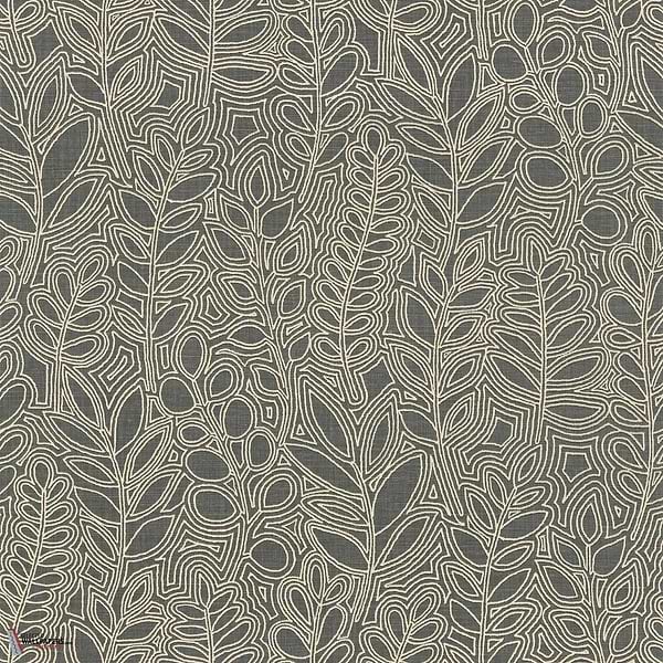 Astragale behang-Casamance-wallpaper-tapete-Anthracite-Rol-Selected-Wallpapers-Interiors