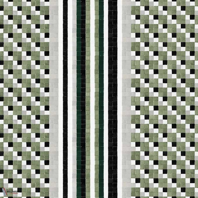 Athena behang-Les Dominotiers-wallpaper-tapete-Vert-Set-Selected-Wallpapers-Interiors