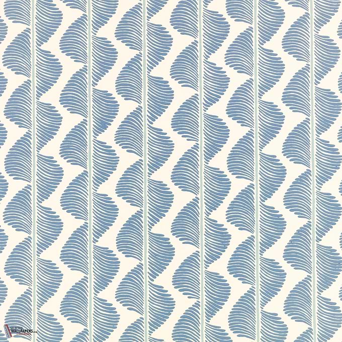 Aubin behang-Romo-Boathouse Blue-Rol-Selected Wallpapers-Interiors