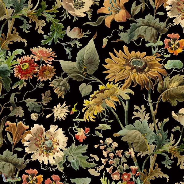 Avalon behang-House of Hackney-wallpaper-tapete-Noir-200 cm-Selected-Wallpapers-Interiors