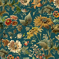Avalon behang-House of Hackney-wallpaper-tapete-Petrol-200 cm-Selected-Wallpapers-Interiors