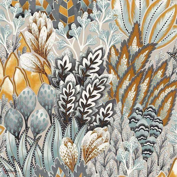 Avicennia-wallpaper-Casamance-Gris Celadon-Roll-75162500-Selected Wallpapers