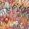 Avicennia-wallpaper-Casamance-Fuschia/Ocre-Roll-75162754-Selected Wallpapers