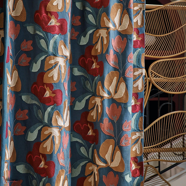 Ayana stof-Casamance-Selected Wallpapers-Interiors