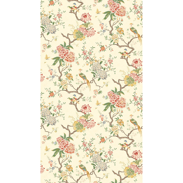 Oriental Bird behang-Behang-GP&J Baker-Blossom-Rol-Selected Wallpapers &amp; Interiors