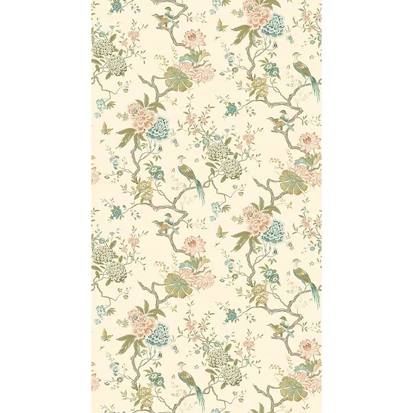 Oriental Bird behang-Behang-GP&J Baker-Antique-Rol-Selected Wallpapers & Interiors