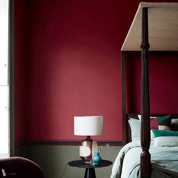 Baked Cherry verf Little Greene 14-Selected-Wallpapers-Interiors