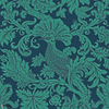 Balabina behang-Cole & Son-Teal on midnight-Rol-Selected Wallpapers-Interiors