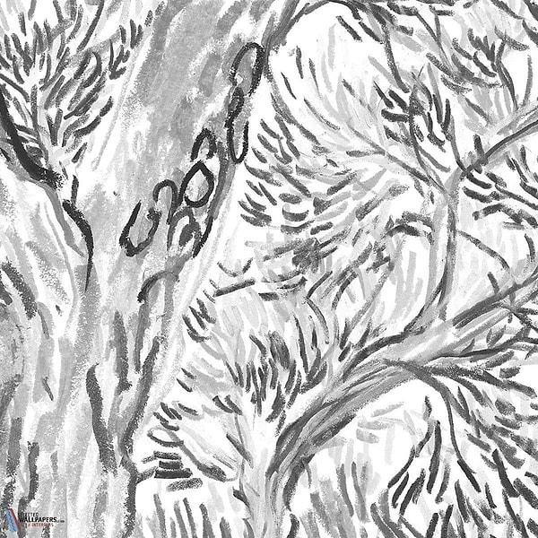 Balade Sous Les Pins-Isidore Leroy-wallpaper-behang-Tapete-wallpaper-Gris-Non Woven-Selected Wallpapers