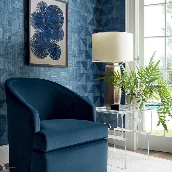 Bali Weave wallpaper-Thibaut-Selected Wallpapers-Interiors
