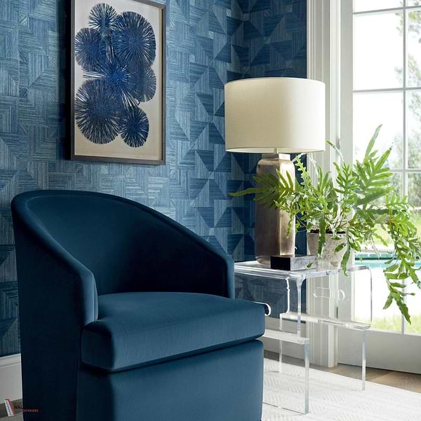 Bali Weave wallpaper-Thibaut-Selected Wallpapers-Interiors