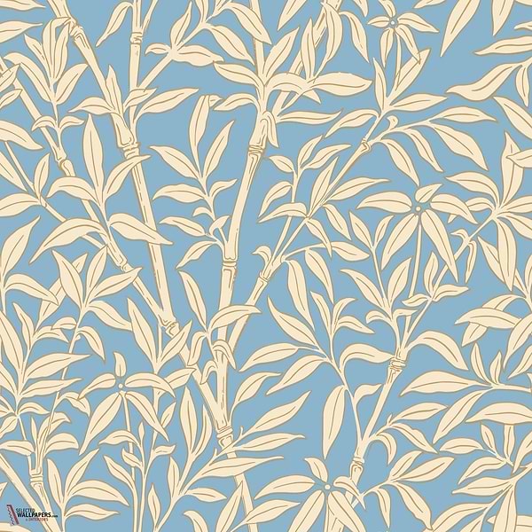 Bamboo Forest behang-Cole & Son-Cornflower Blue-Rol-Selected Wallpapers-Interiors