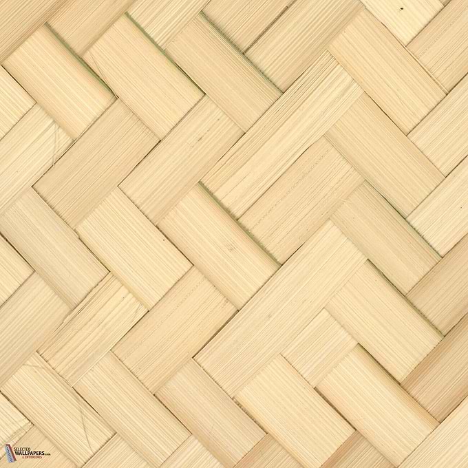 Bambou Grand Chevron behang-CMO Paris-Naturel-Paneel-Selected Wallpapers-Interiors